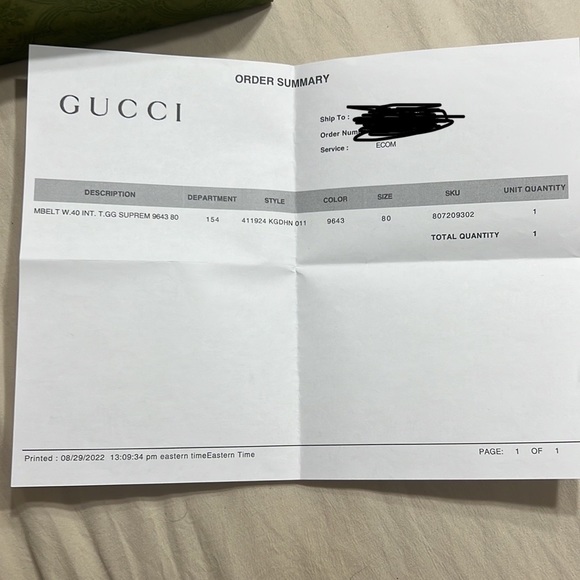 Gucci GG Supreme Belt With G Buckle - Picture 4 of 8